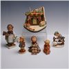 Image 1 : 6pc Goebel Hummel Figurines with Musical Christmas Wish