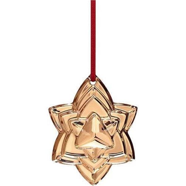 Baccarat Crystal Gold 2018 Christmas Tree Ornament, Sealed Box