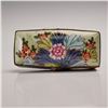 Image 2 : Chamart Limoges Rectangular Porcelain Floral Box with Divider