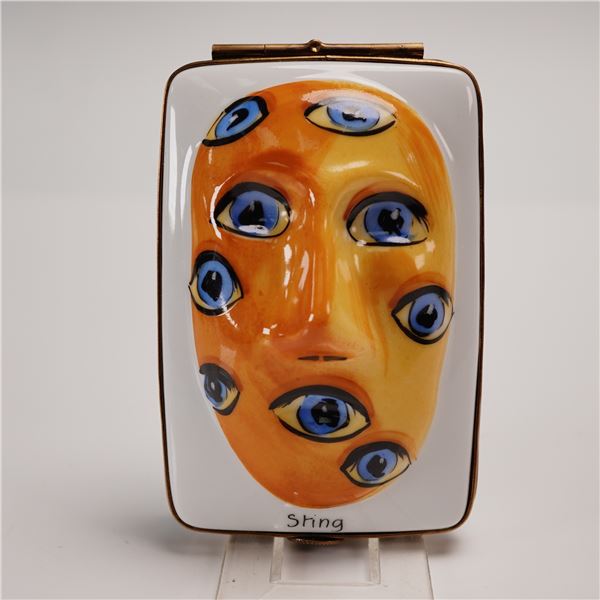 Dubarry France Limoges Limited Edition Porcelain Masks by Sting Trinket Box