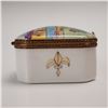 Image 3 : Limoges Porcelain Treasure Box, Bastille Day Scene