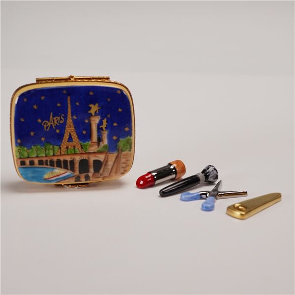 Marquise de Pompadour Limoges Porcelain Birth of Venus Keepsake Box