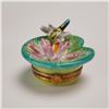 Image 1 : Rochard Limoges Porcelain Lily in the Pond Trinket Box
