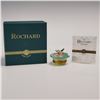 Image 8 : Rochard Limoges Porcelain Lily in the Pond Trinket Box