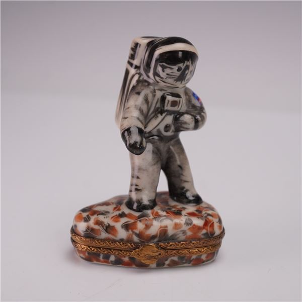 The Cottage Shop Limoges Porcelain Box, Astronaut