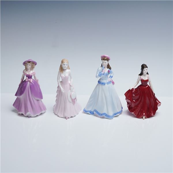 4pc Coalport Figurines, Ladies in Gowns