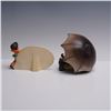 Image 3 : 2pc Goebel Hummel Figurines, Boy with Umbrella + Plaque
