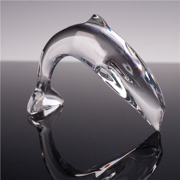 Baccarat Crystal Dolphin Figurine