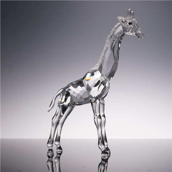 Swarovski Silver Crystal Figurine, Baby Giraffe