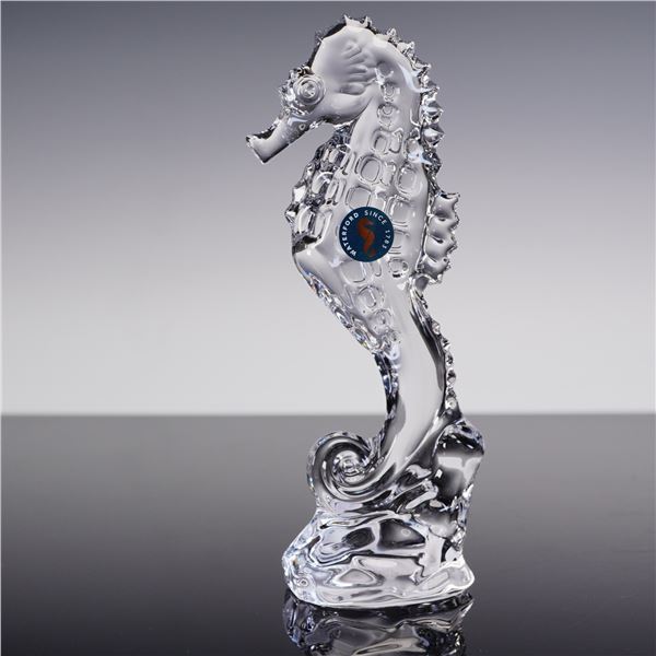 Waterford Crystal Seahorse Paperweight with Box