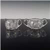 Image 5 : 4pc Cut Glass Tableware, Pitcher, Compote, Sugar, Creamer
