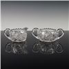 Image 6 : 4pc Cut Glass Tableware, Pitcher, Compote, Sugar, Creamer