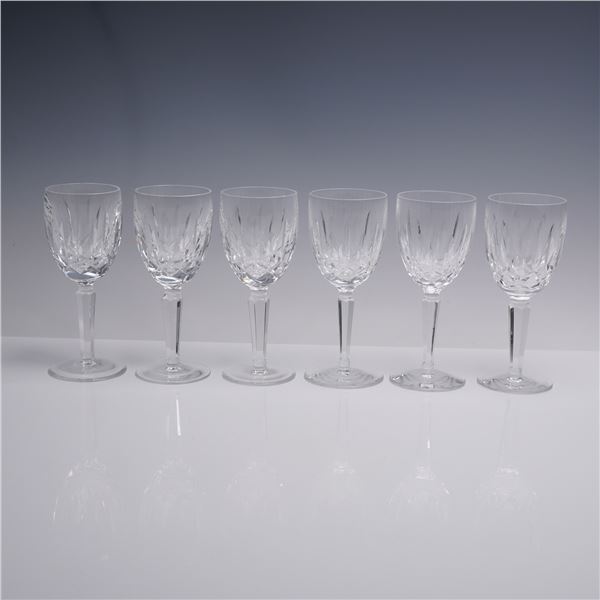 6pc Waterford Crystal Wine Glasses, Ariel