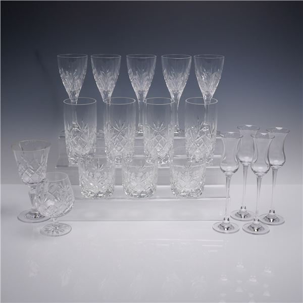 18pc Lenox, Stuart, Godinger Crystal  Stemware Glasses
