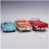 Image 5 : 3pc Classic 1950s American Die-Cast Convertibles 1:18 Scale Models