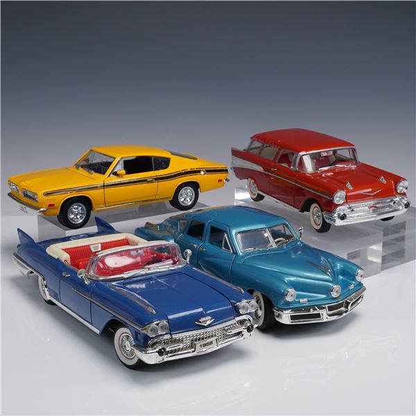 4pc 1:18 Scale Die Cast Classic American Car Replica Collectibles