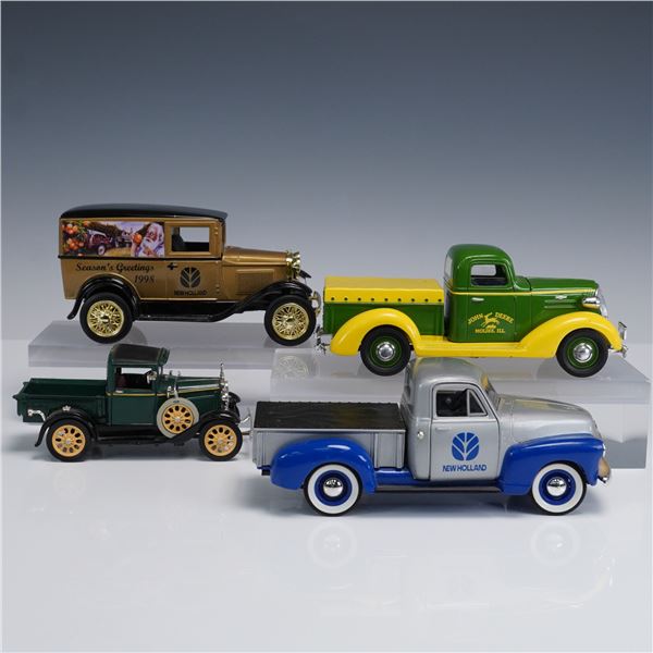 4pc Die Cast Model Truck Lot New Holland John Deere