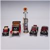 Image 1 : 5pc Diecast Model Cars & Texaco Sky Chief Gas Pump