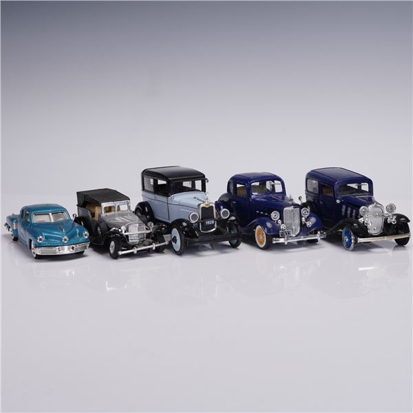 5pc Diecast Model Cars 1930-40s American Classics