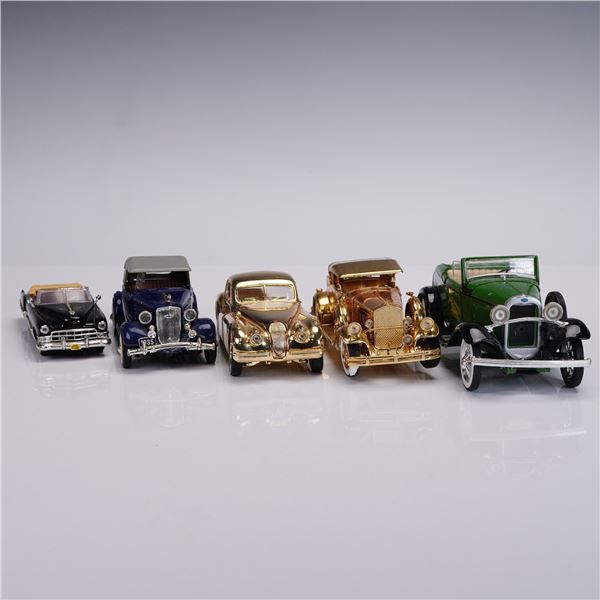 5pc Die-Cast Model Cars including 1948 Jaguar XK120, 1935 Chevrolet & More