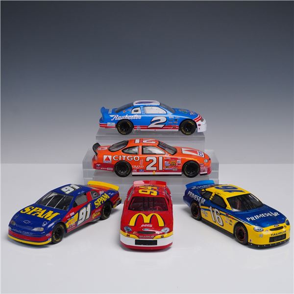 5pc NASCAR Die Cast Race Car Replica Collection