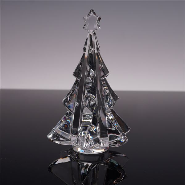 Baccarat Crystal Figurine, Christmas Tree with Star