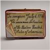 Image 1 : Chamart Limoges Porcelain Box, Declaration of Independence