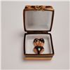 Image 5 : Limoges France Peint Main Square Treasure Box with Lingerie Miniature