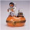 Image 1 : Limoges Porcelain Box, Astronaut on Planet with Rover