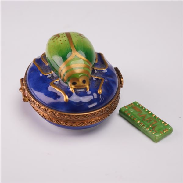 Limoges Porcelain Trinket Box, Y2K Bug with Circuit Board