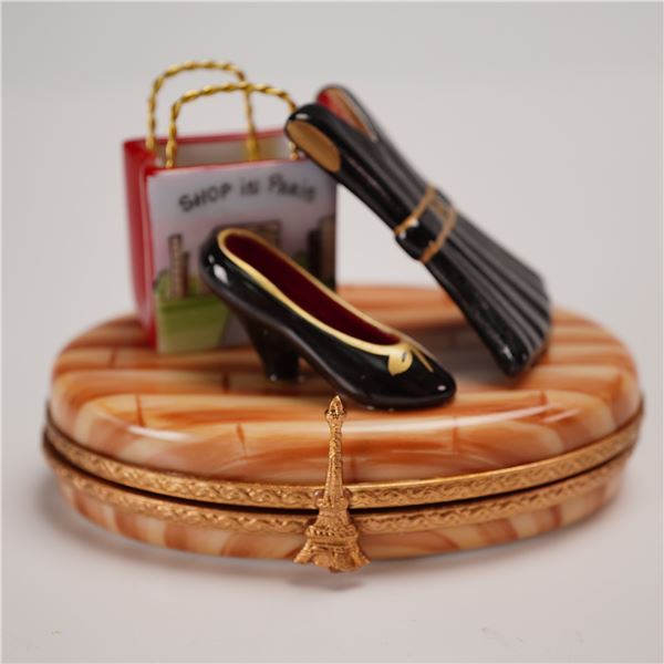 Rochard Limoges Miniature Porcelain Shop in Paris Box