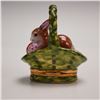 Image 4 : Rochard Limoges Porcelain Box, Rabbit in Basket