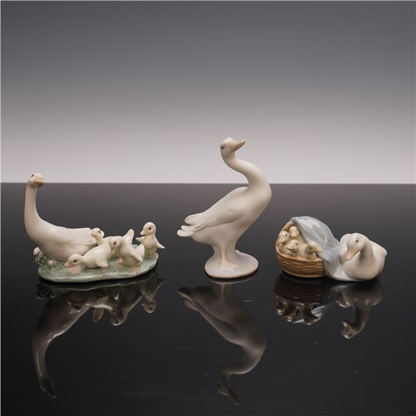3pc Lladro Figurine Set, Ducklings, Little Duck, Ducks