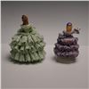 Image 3 : 2pc Irish Dresden Porcelain Figurines Lady of Peace and Babette