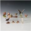 Image 2 : 9pc Bird Figurines, Boehm, Cybis, Royal Worcester, Keramos