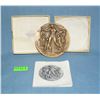 Image 1 : First National Bank of New York Bank solid bronze medallion