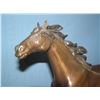 Image 2 : Prancing horse bronze with black enamel on base