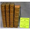 Image 1 : Group of four antique leather bound books