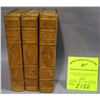 Image 1 : Group of three antique leather bound books