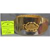 Image 1 : High quality snake skin belt with chrome buckle
