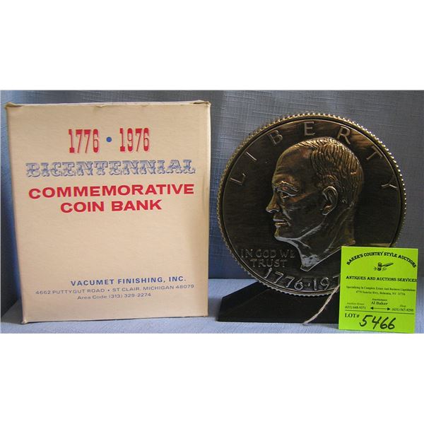 Vintage Eisenhower coin bank mint with original box