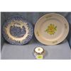Image 1 : Pair of vintage plates and trinket box