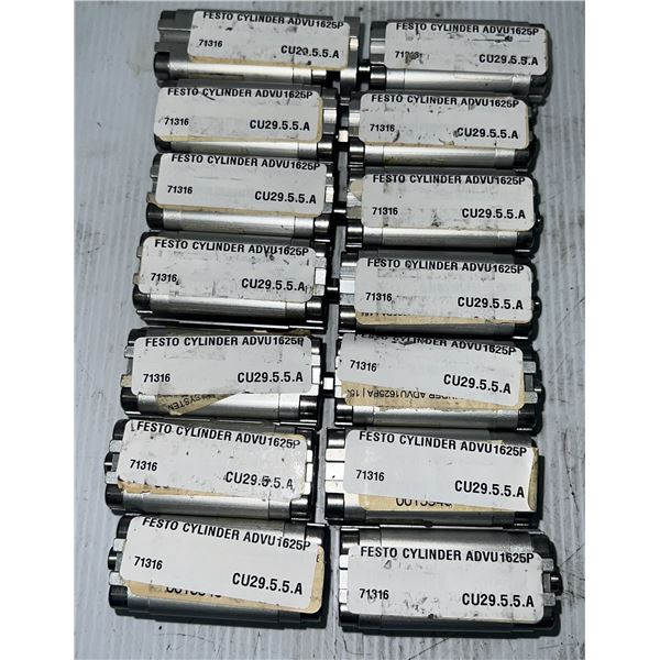 Lot of (14) Festo #ADVU-16-25-P-A Cylinders