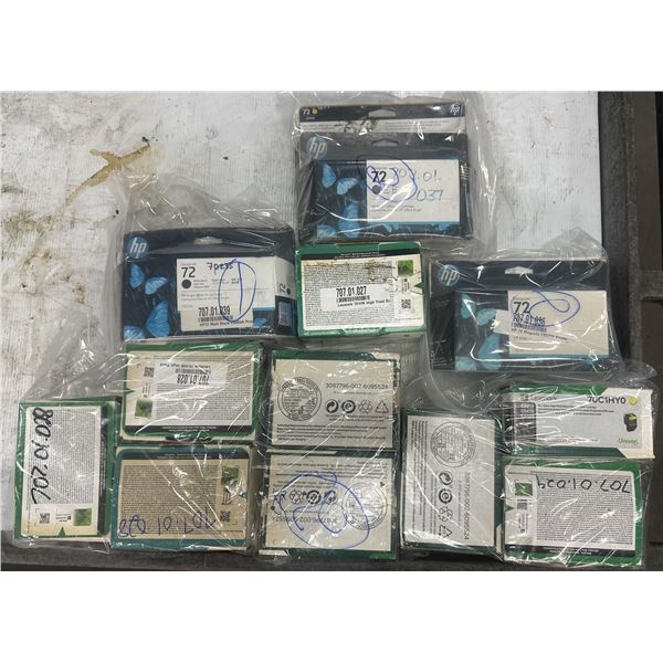 Lot of Misc. Lexmark & HP Ink
