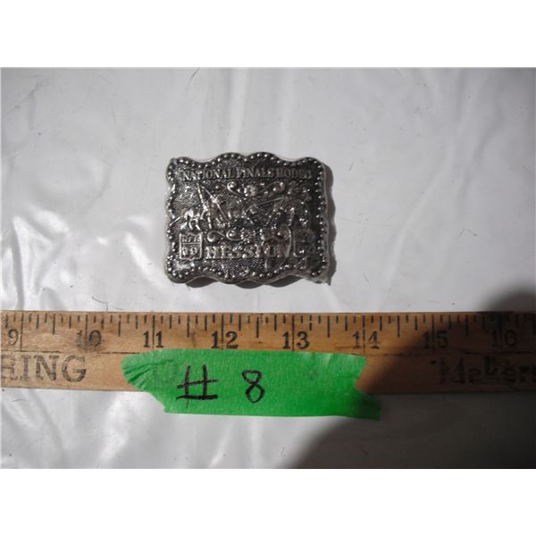 1987 NFR hesston mini belt buckle (NOS) fifth edition