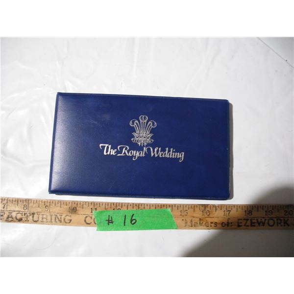 The royal wedding crown coin first day cover in case