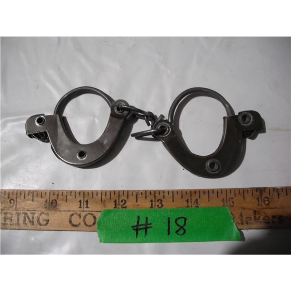 Vintage kids hard cuffs adjustble (military)