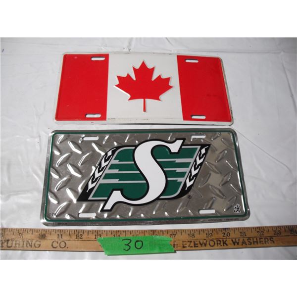 pair of novelty license plates