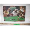 Image 1 : Dogs playing pool tin sign (12.5x17.5 in)