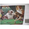 Image 3 : Dogs playing pool tin sign (12.5x17.5 in)